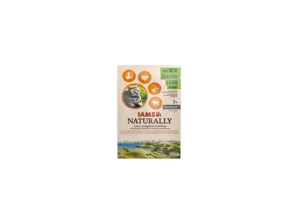 Exclusieve Aanbieding Iams Cat Senior jehněčí v omáčce kapsa 85g