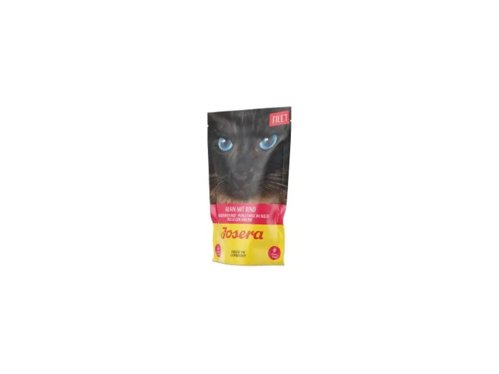 Gratis Retour Josera Cat Super Premium Filet kaps. chick.& beef 70g