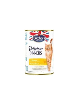 Butcher‘s Cat Delic.Dinners kuřecí v želé konz. 400g Laatste Kans