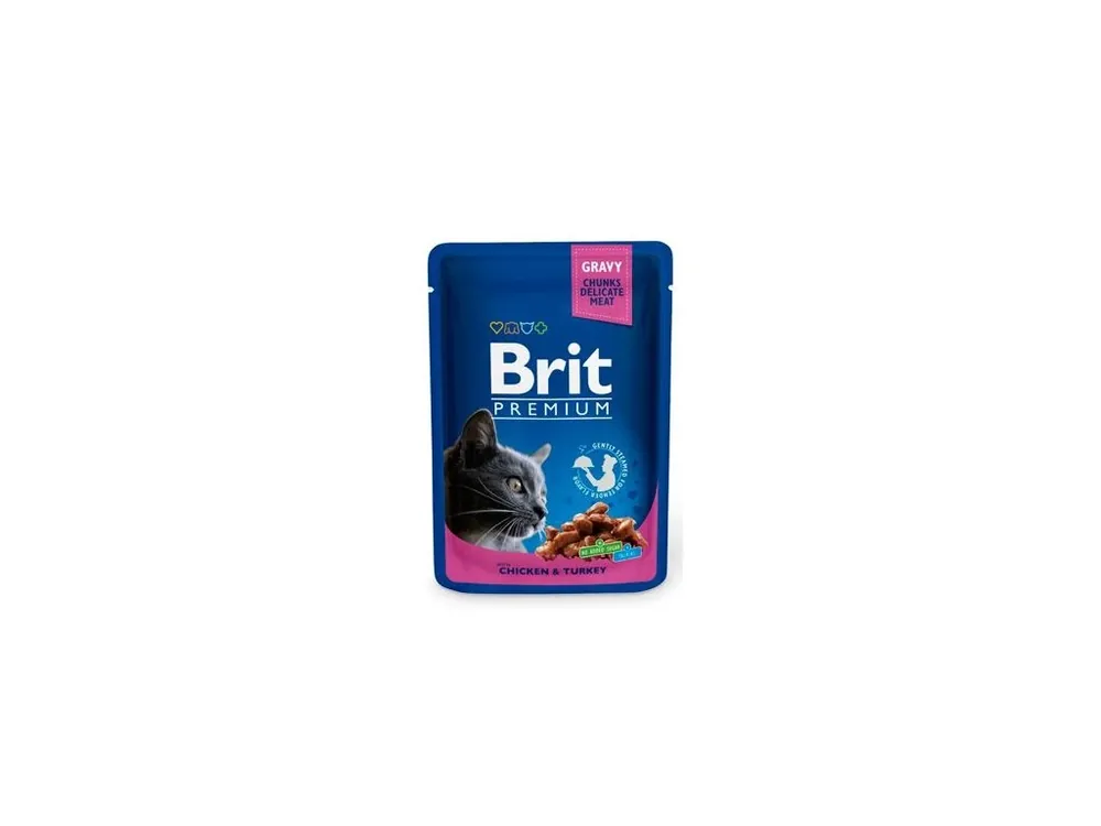 Brit Premium Cat kapsa with Chicken & Turkey 100g Betaalbaar