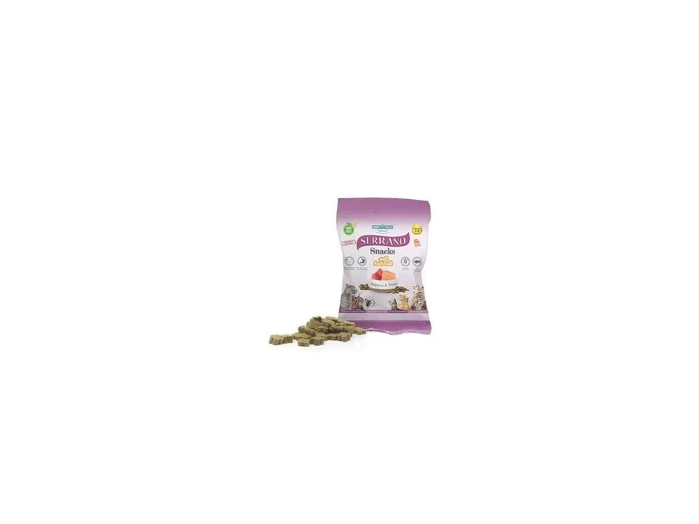 Serrano Snack for Cat-Salmon&Tuna-AntiHairball 50g Bestel Nu