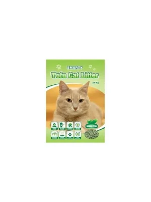 Fabrieksprijs Podestýlka Smarty Tofu Cat Litter-Green Tea 2,8kg/6l