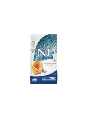 Alleen Vandaag N&D OCEAN CAT Adult Herring, Pumpkin & Orange 1,5kg