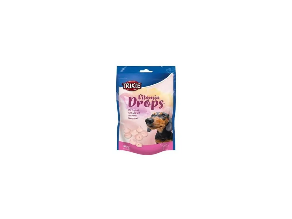 Superprijs Pochoutka DROPS Jogurt s vitaminy pro psy 200g TR
