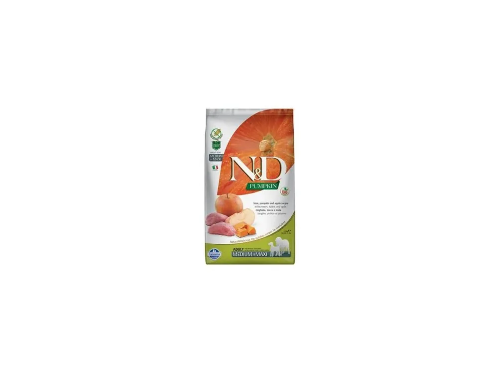 N&D Pumpkin DOG Adult M/L Boar & Apple 2,5kg Gereduceerde Prijs