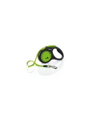 Meest Verkocht Vodítko FLEXI Neon New S pásek 5m/15kg černá/zelená