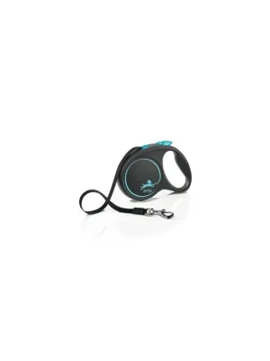 Vodítko FLEXI Black Design L pásek 5m/50kg modrá Favoriet