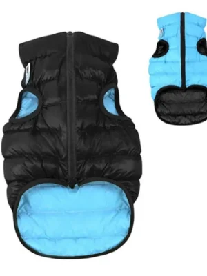 Populair AiryVest bunda pro psy černá/modrá S 30