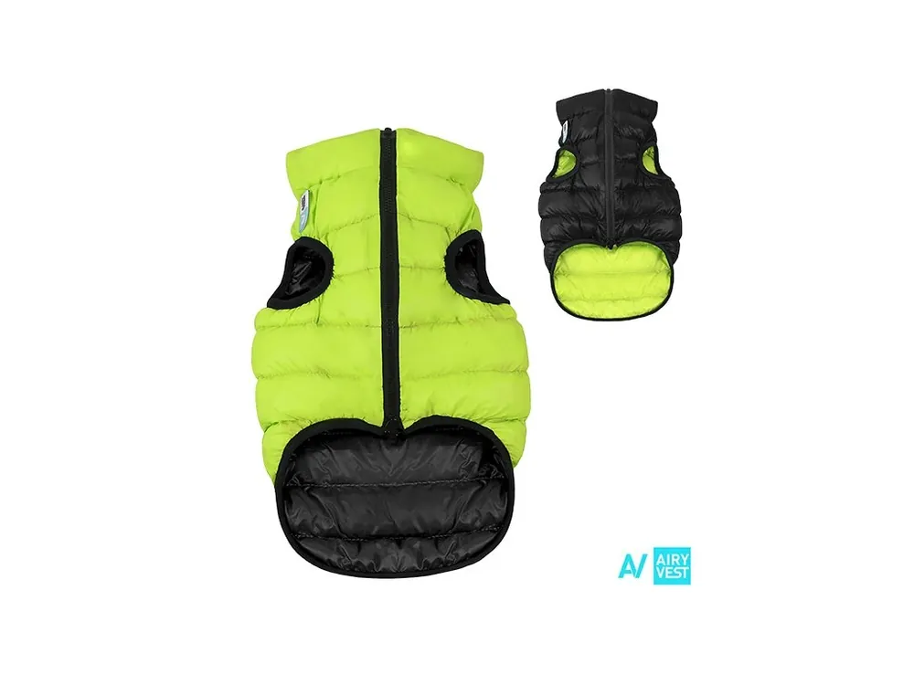 Shop Nu AiryVest bunda pro psy zelená/černá M 40