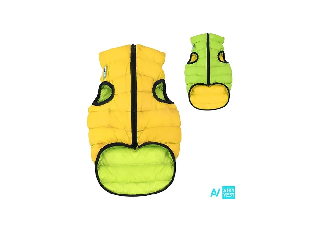 AiryVest bunda pro psy žlutá/zelená S 40 Beste Prijs
