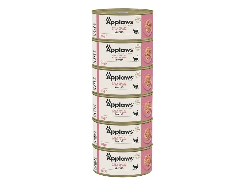 Merkproduct Applaws konzerva Cat Tuňák s krevetami 6x156g