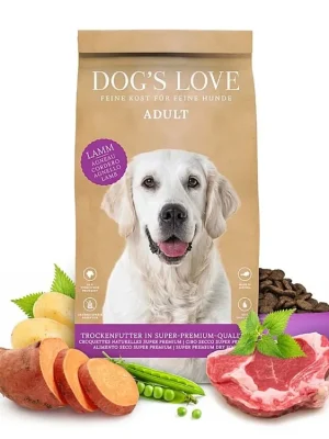 Seizoensaanbieding Dog‘s Love granule Jehněčí Adult 12kg