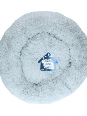 Let‘s Sleep Donut pelíšek světle šedý 60cm Veilige Betaling