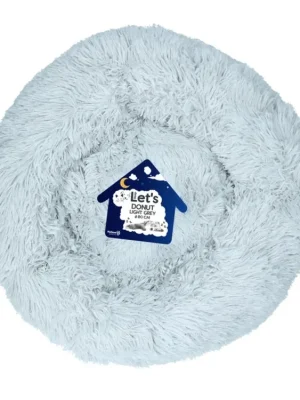 Let‘s Sleep Donut pelíšek světle šedý 80cm Koop Vandaag