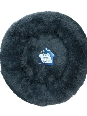 Gereduceerde Prijs Let‘s Sleep Donut pelíšek tmavě šedý 60cm