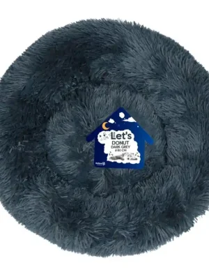 Let‘s Sleep Donut pelíšek tmavě šedý 80cm Speciale Aanbieding