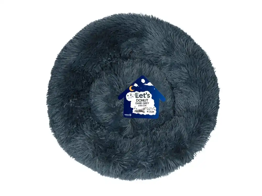 Let‘s Sleep Donut pelíšek tmavě šedý 80cm Speciale Aanbieding