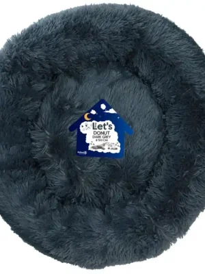 Direct Beschikbaar Let‘s Sleep Donut pelíšek tmavě šedý 100cm