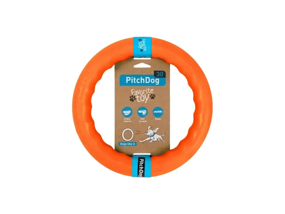PitchDog tréninkový Kruh pro psy oranžový Medium Weekendaanbieding