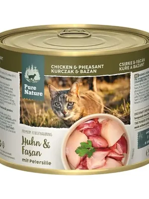 Koop Vandaag Pure Nature Cat Adult konzerva Kuře a Bažant s petrželkou 200g