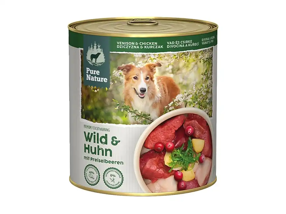 Seizoensaanbieding Pure Nature Dog Adult konzerva Krůtí a Hovězí 800g