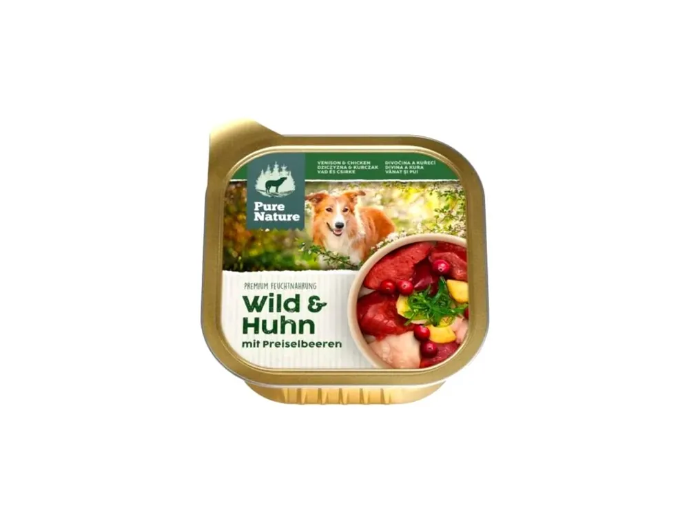 Pure Nature Dog Adult paštika Zvěřina a Kuře 150g Gecertificeerd