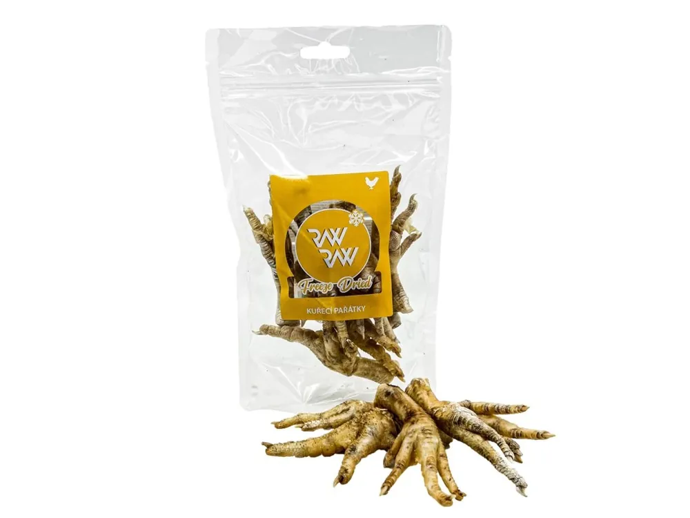 Bestseller RAW RAW Freeze Dried Kuřecí pařátky 60g