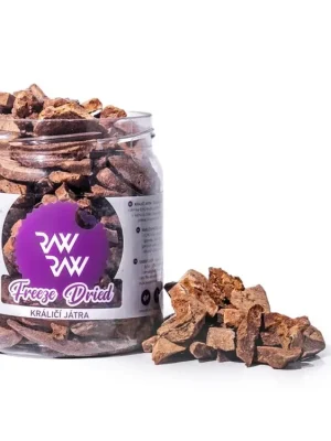 RAW RAW mrazem sušená Králičí játra 80g Tijdelijk Beschikbaar