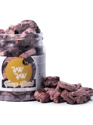 RAW RAW mrazem sušené Jelení maso 80g Tijdelijk Beschikbaar