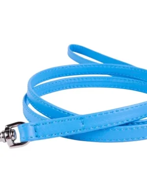 Vodítko kožené Glamour Classic - modré (122cm/18mm) Beste Prijs