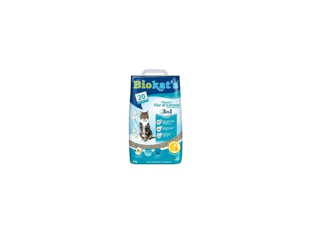 Koopje Podestýlka Biokat‘s Classic Cotton Blossom 5kg