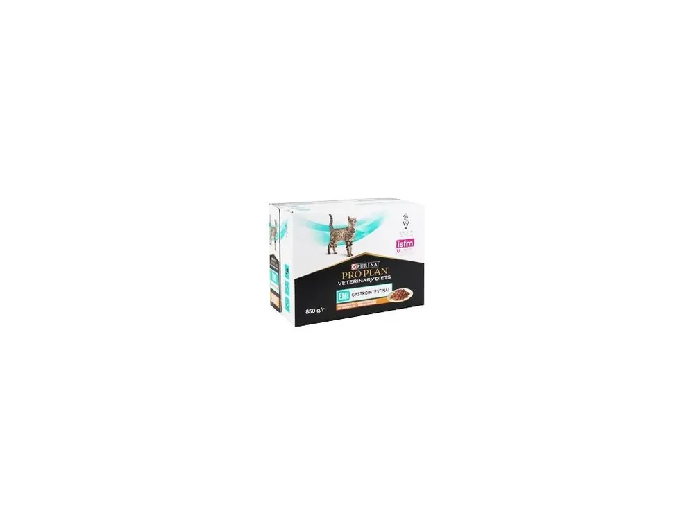 Tijdelijk Beschikbaar Purina PPVD Feline kaps. EN Gastrointestin Ch.10x85g
