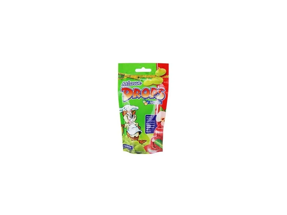 Pochoutka hlodavec Mlsoun jablečné dropsy 75g Direct Beschikbaar