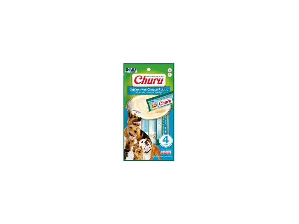 Churu Dog Chicken with Cheese 4x14g Populair