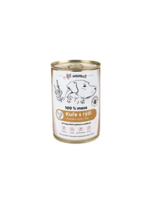 All Animals DOG kuřecí mleté s rýží 400g Tijdelijk Beschikbaar