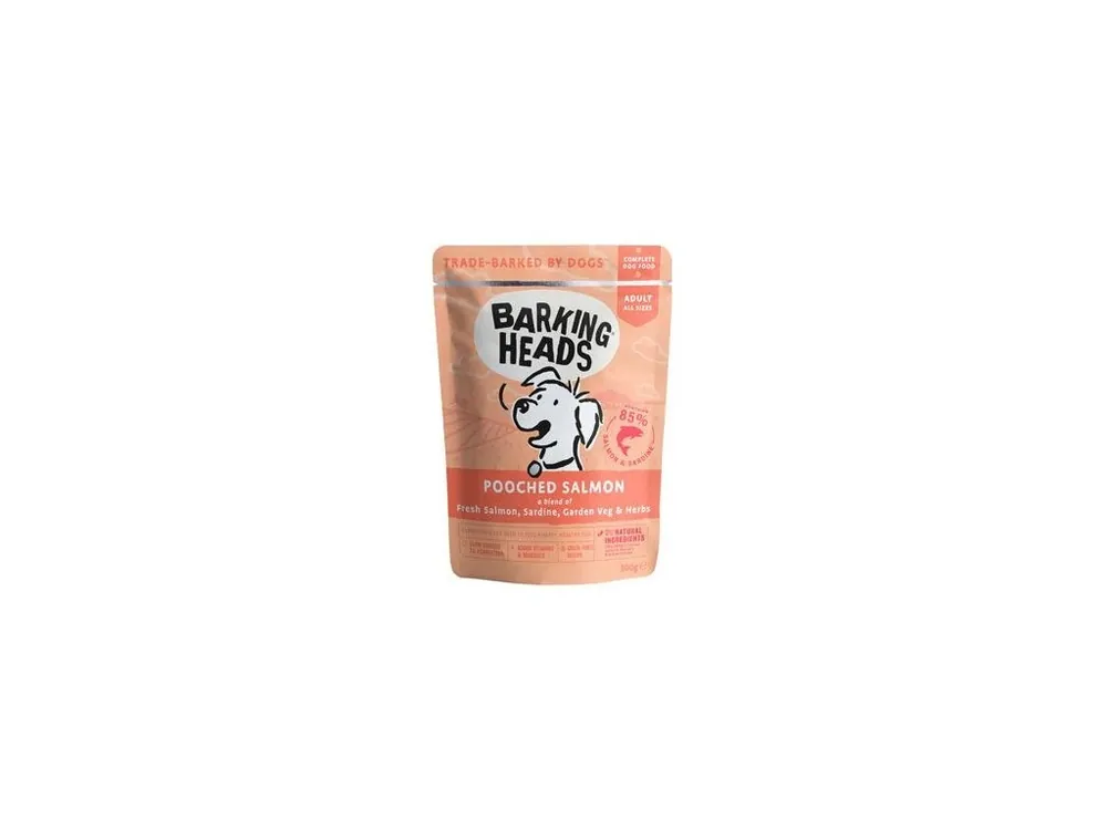BARKING HEADS Pooched Salmon kapsa 300g Weekendaanbieding