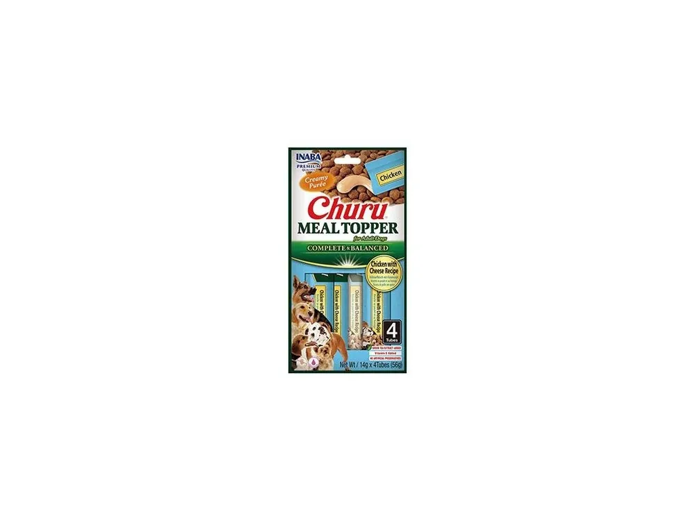 Gecertificeerd Churu Dog Meal Topper Chicken with Cheese Recipe 4x14g