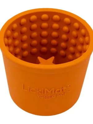 Gecertificeerd LickiMat Yoggie Pot lízací kelímek oranžový