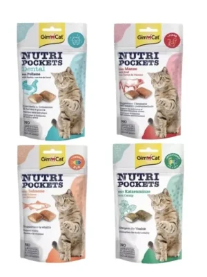 Beperkt Aanbod Gimcat Nutri Pockets MIX 4x 60g