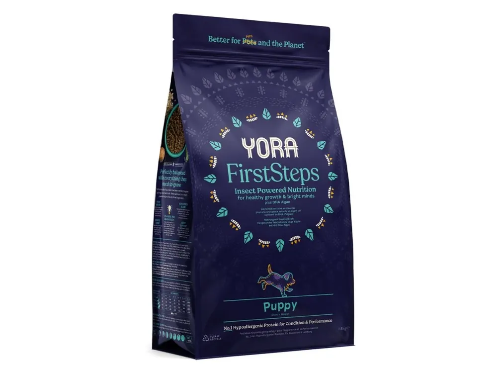 YORA granule z hmyzu FirstSteps Puppy All Breeds 1,5kg Must-Have