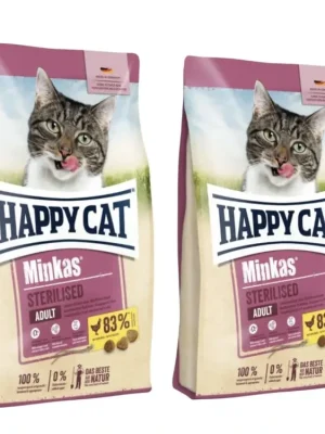 Aanbieding Happy Cat Minkas Sterilised Geflügel 2x10 kg
