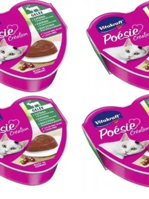 4x Vitakraft Cat Poésie Gelée vanička zvěř.brusinka 85g Korting