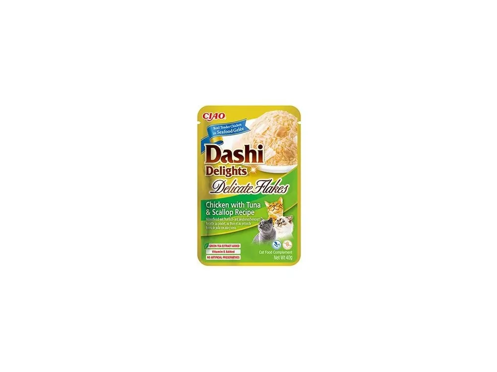 Lage Prijs Churu Cat Dashi Delights Deli Flakes Chick&Tun&Scal40g
