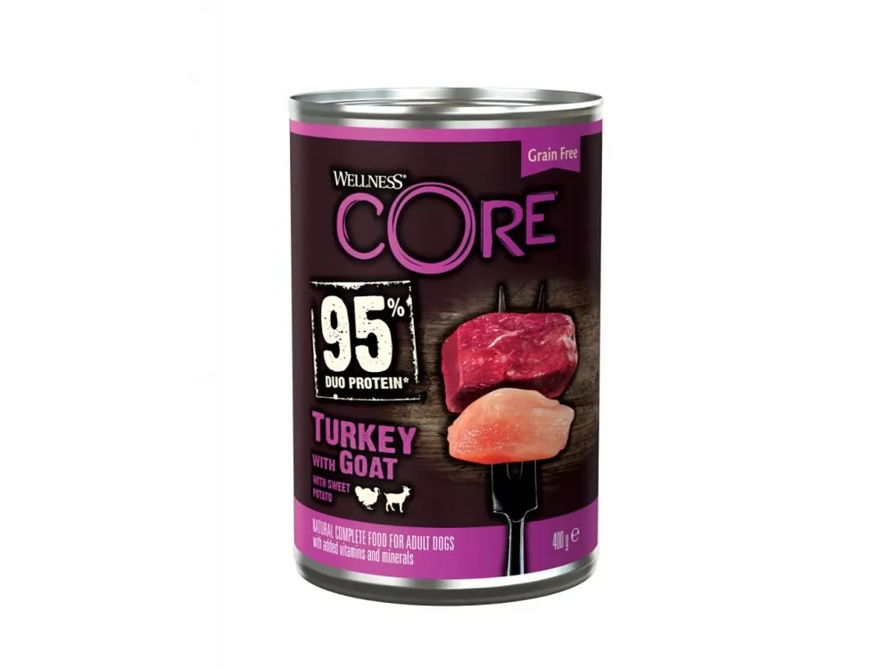 Wellness Core Dog 95% Protein Adult krůta, koza a batáta 400g Must-Have