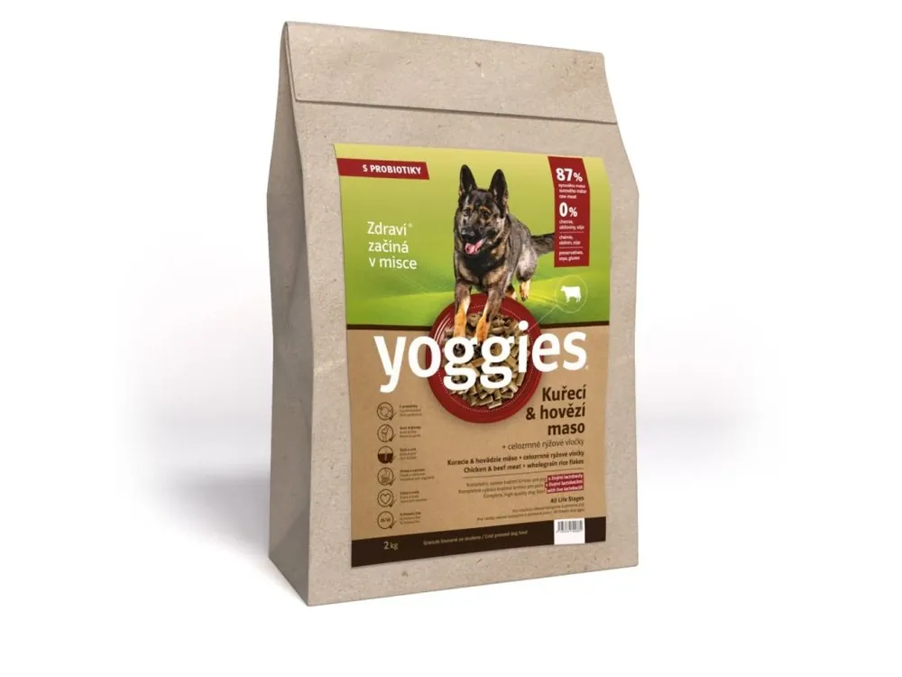 Shop Nu Yoggies granule lisované za studena s probiotiky Kuřecí & hovězí maso 2kg