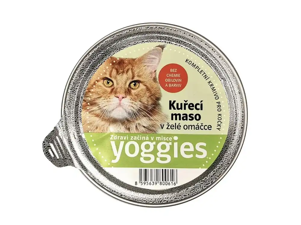 Yoggies mistička pro kočky s kuřecím masem a želé omáčkou 85g Superprijs