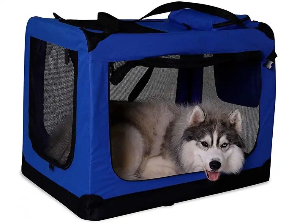 Kennelka pro zvířata Mailey XXXL 101x69x70cm modrá Exclusieve Aanbieding