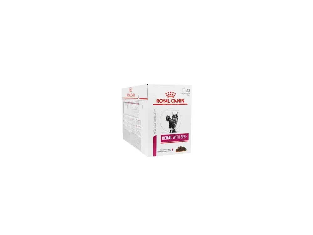 Dagaanbieding Royal Canin VD Feline Renal 12x85g hovězí kapsa