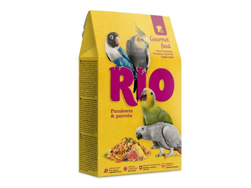 Populair RIO gurmanske krmivo pro stredni papousky a papousky 250g