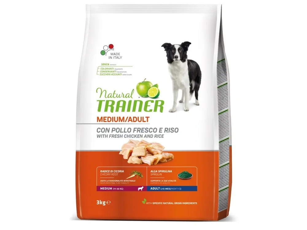 TRAINER Natural Medium Ad. cerst.Kuře 3kg Must-Have